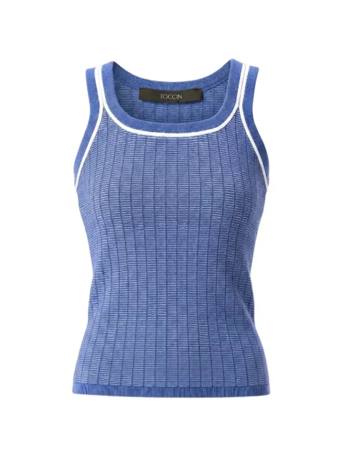 Toccin Freja scoop-neck tank top Blue TU6907N436