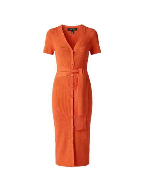 Toccin Agnes ribbed-knit midi dress Orange TU6907K018