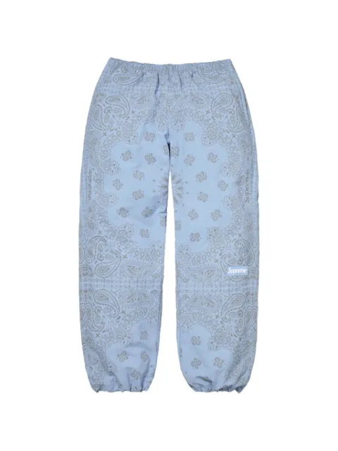 Supreme bandana-print trousers Blue SU27766