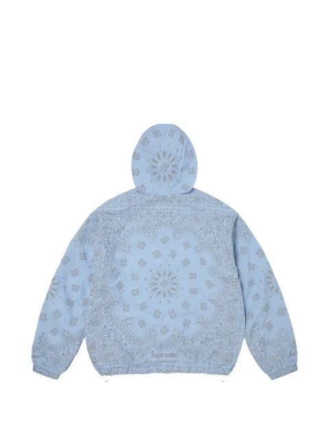 Supreme bandana-print hoodie Blue SU27749