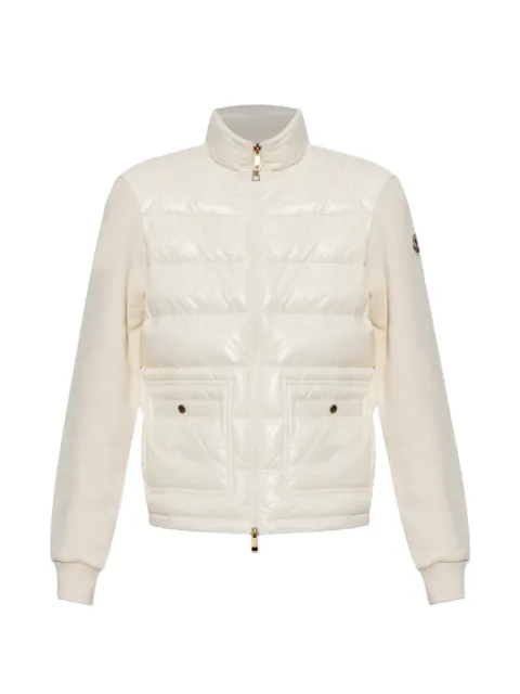 Moncler horizontal-quilted padded jacket White L20938G0001789BG6