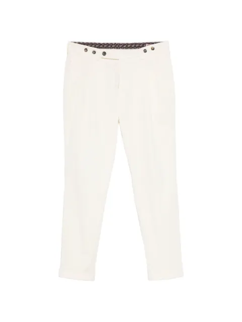 Berwich pleated button-detail trousers Neutrals BARBERGDOL0580X