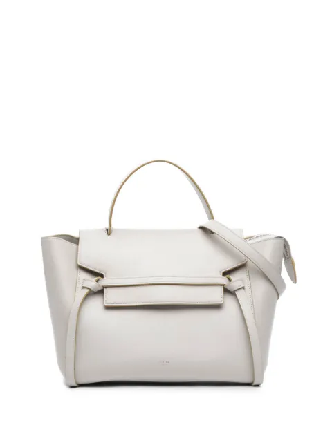 Celine Pre-Owned 2016 Mini Smooth Calfskin Belt Bag satchel White QAZBCDWZDIOJS6AJ