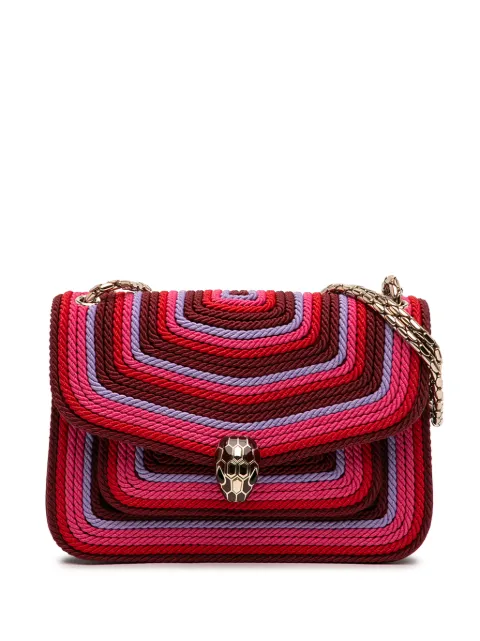Bvlgari Pre-Owned 2000-2026 Polyester Serpenti Forever Kaleidoscopia shoulder bag Pink KYFTSU0K0OQ73FAM