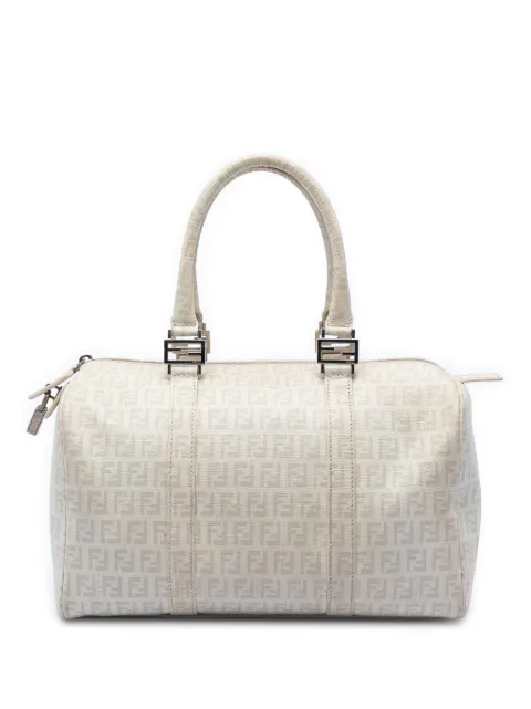 Fendi Pre-Owned 2000-2010 Zucchino Spalmati Forever Bauletto boston bag Neutrals JG12S7EFP2681LMM