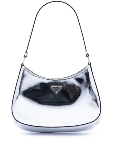 Prada Pre-Owned 2000-2013 Spazzolato Cleo shoulder bag Silver GB2VXDWLTUOA5R3F