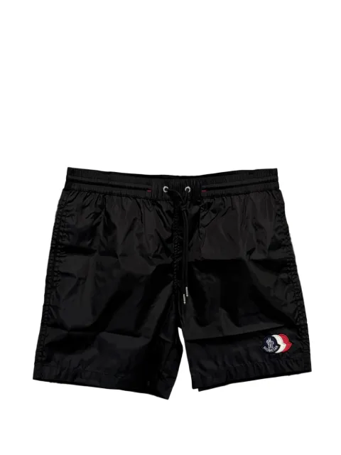 Moncler logo-patch swim shorts Black L20912C000055985M