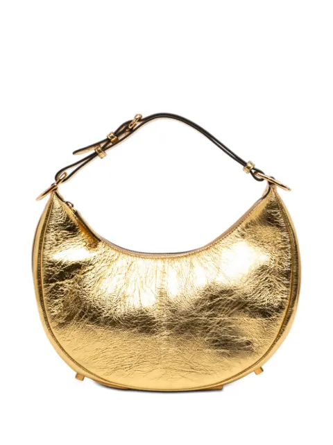 Fendi Pre-Owned 2010-2026 Small Metallic Leather Fendigraphy hobo bag Gold 9UVVU58OE7371XEL