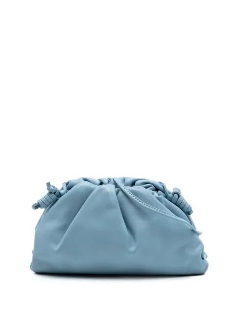 Bottega Veneta Pre-Owned 2012-2026 Lambskin The Mini Pouch crossbody bag Blue 8R667ELS7COU6TMD