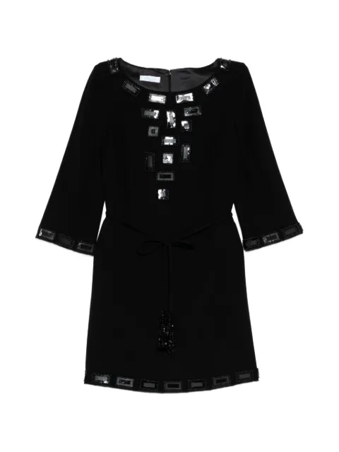 PUCCI Pre-Owned beaded A-line dress Black CSVM9302