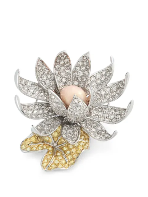LB Exclusive Conch pearl and diamond brooch Silver MF25052126