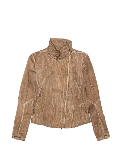 Isaac Sellam Experience crinkled-effect jacket Brown PRUDENTESOUSVIDE