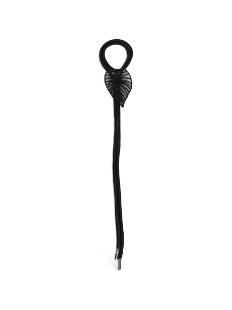 David Koma leaf-detail cord bracelet Black SS26DKBRACELET
