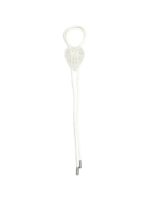 David Koma leaf-patch cord bracelet White SS26DKBRACELET
