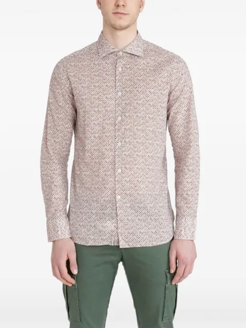 Tintoria Mattei geometric-print shirt Neutrals 1T5JNJWFK125