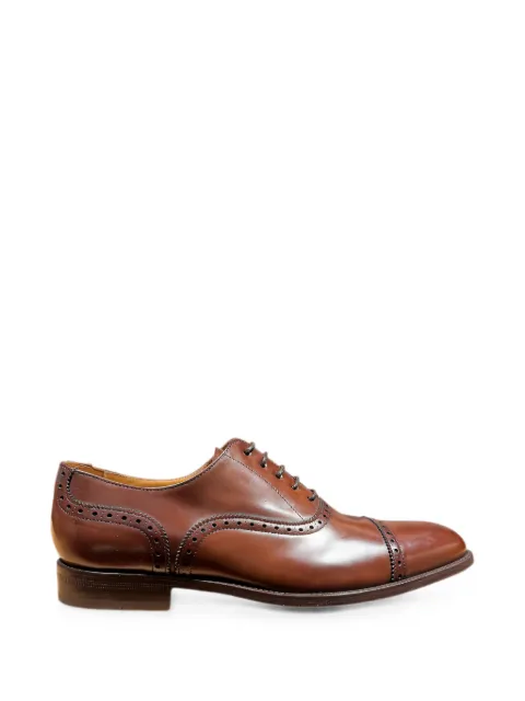 CALCE brogue-detail leather oxford shoes Brown 25102H10875