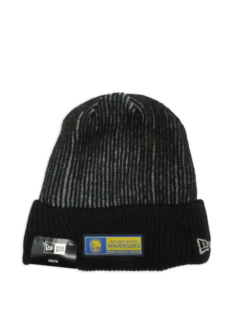 NEW ERA CAP Golden State Warriors logo-patch beanie hat Black NE1193