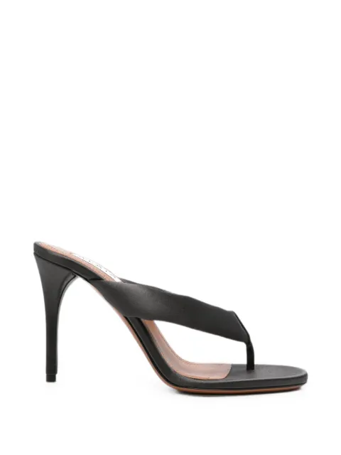 Alaïa padded leather sandals Black AA3S2023A024