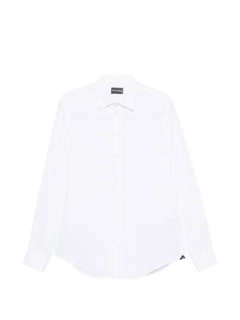Emporio Armani classic-collar long-sleeve shirt White EM000099TE10157U0002