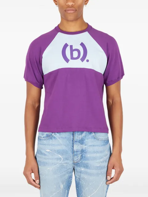 Bstroy logo-print jersey T-shirt Purple DBTEE004