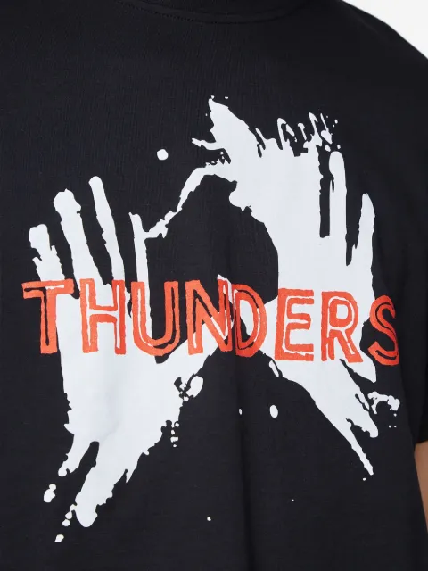 Mr. Thunders logo-print cotton T-shirt Black MTBFT