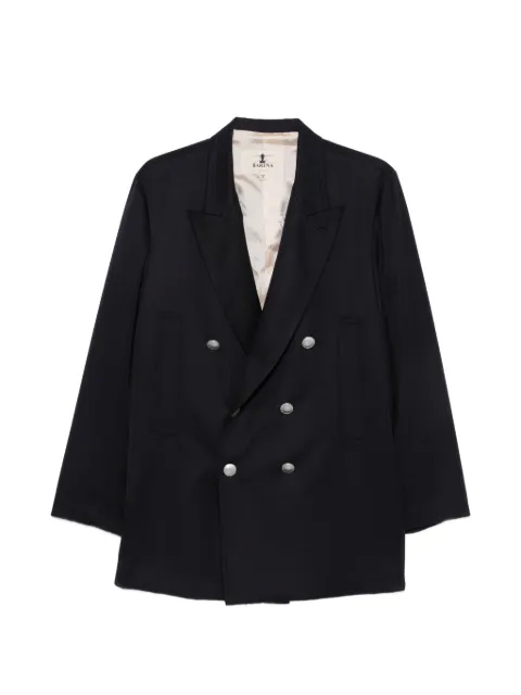 Barena double-breasted peaked-lapel jacket Blue CSD55020517