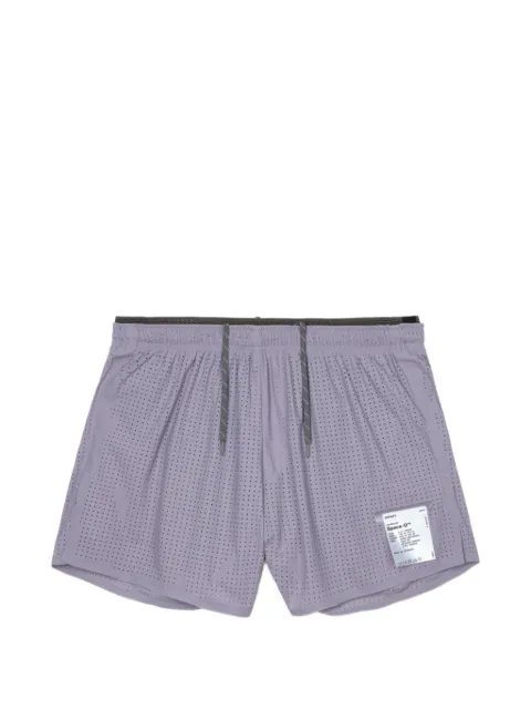 Satisfy Space-O perforated shorts Purple 1207571000