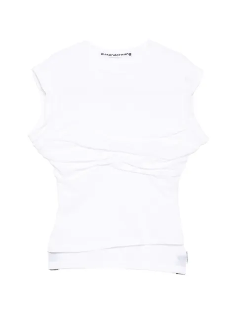 Alexander Wang twist-bust layered tank White 1CC3261352
