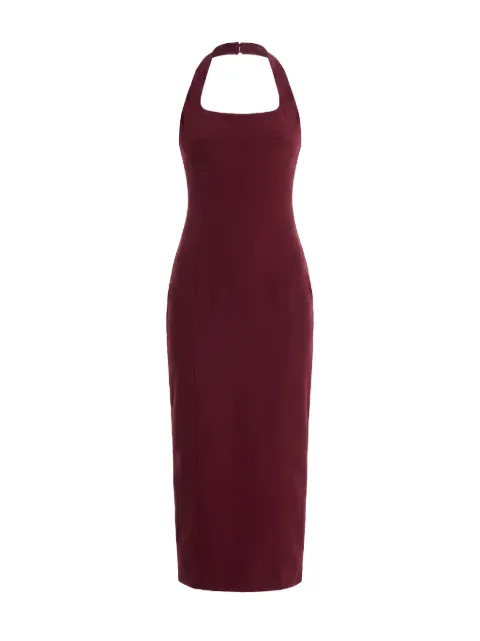 AXEL 113 Jennie halterneck midi dress Red JENNIEMIDIDRESS