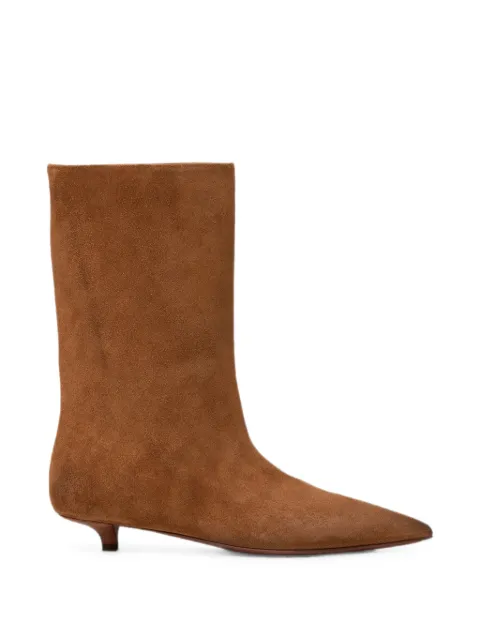 Marsèll Spino pointed-toe suede ankle boots Brown MW8732P024