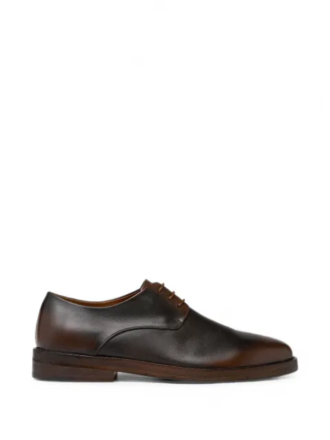 Marsèll Tubetto burnished-effect lace-up derby shoes Brown MM4991P049