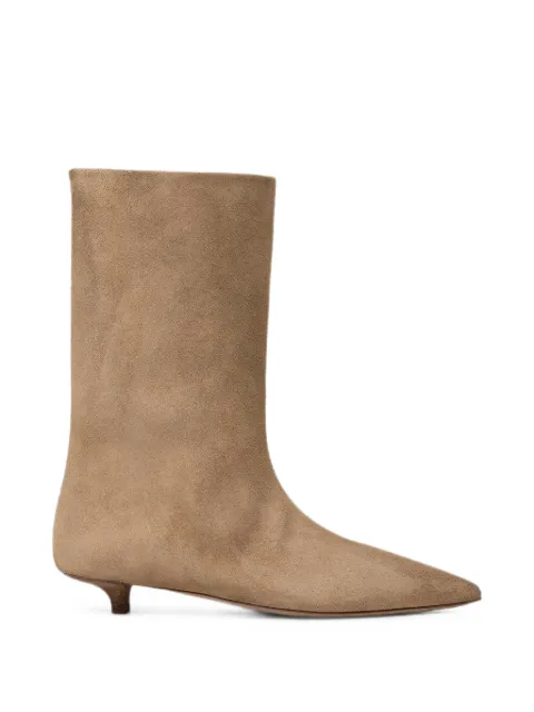Marsèll Spino pointed-toe suede boots Neutrals MW8732P024