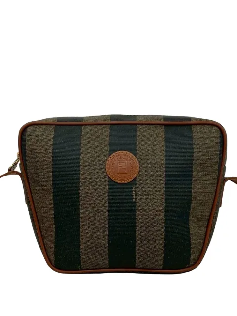 Fendi Pre-Owned 20th Century Pequin Coated Canvas crossbody bag Brown U2ZHY4FWQ1OF6BR0