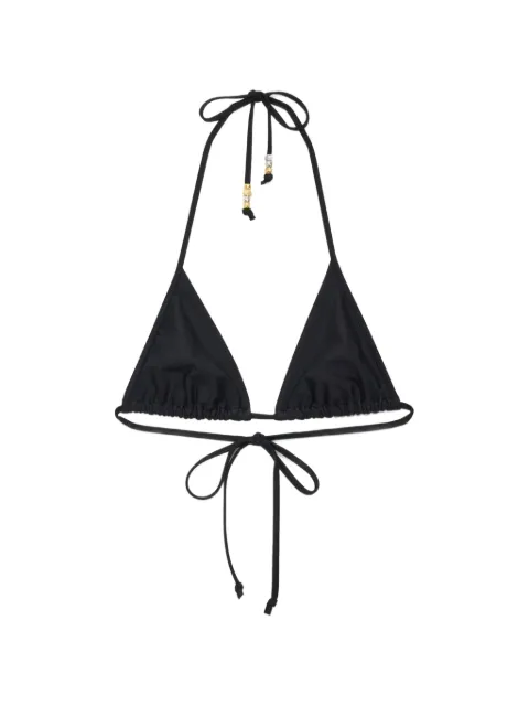 JW Anderson bead-embellished triangle bikini top Black SW0001PG2028