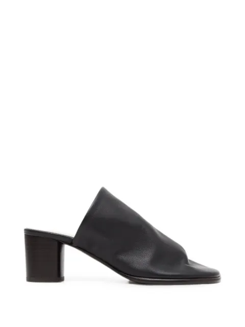 LEMAIRE leather mules Black FO0315LL0154
