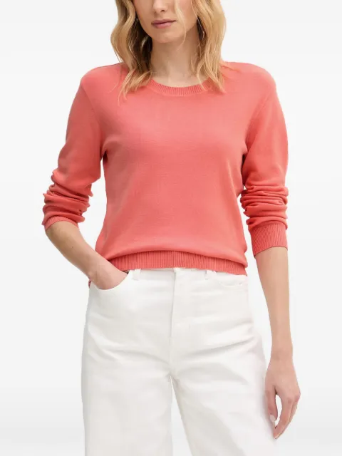 Benetton ribbed-trim sweater Pink 1C19D10FV