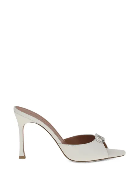 Amina Muaddi Camelia crystal-embellished pumps White 17S366114MIN