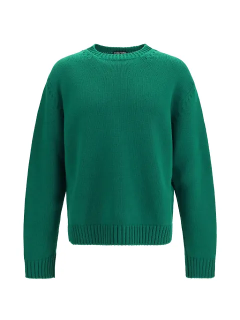 TOM FORD crew-neck long-sleeve sweater Green KCL092YMW167