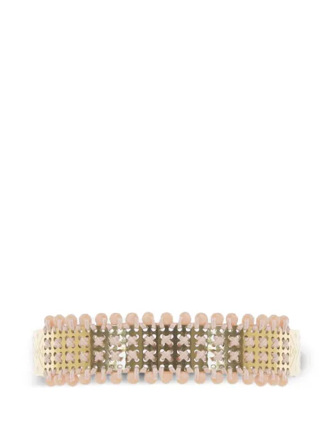 L'EIGHT STUDIO micro-stud panel rigid bracelet Gold BR01GLCRBM659