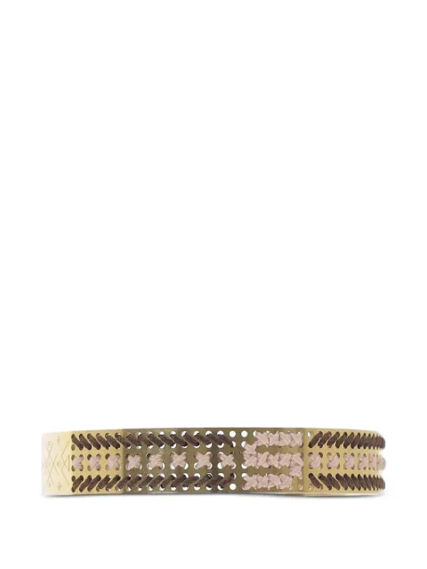 L'EIGHT STUDIO embroidery bracelet Gold BR01GLICDSM023M659