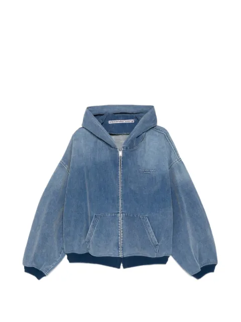 Alexander Wang brushed oversized jacket Blue UDC3262885