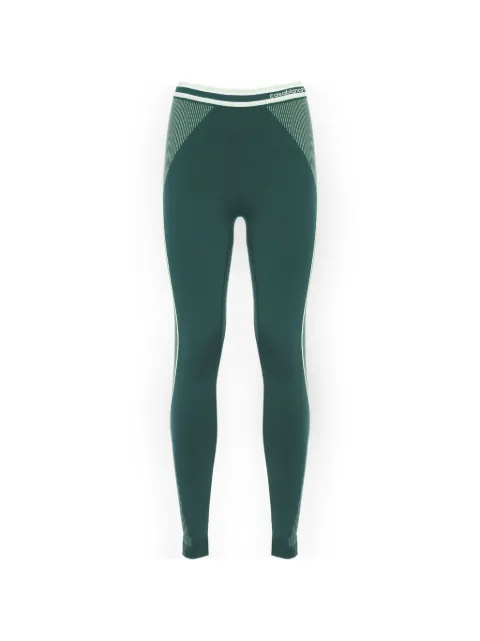 Casablanca seamless striped leggings Green WPF26ACT05301