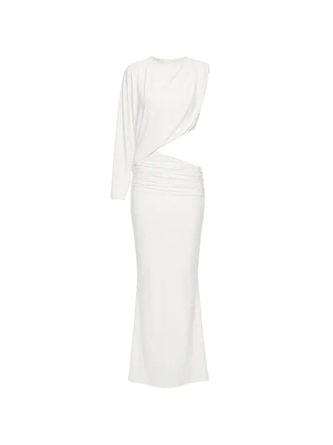 AXEL 113 Amanda draped cut-out maxi dress White AMANDADRAPEDDRESS