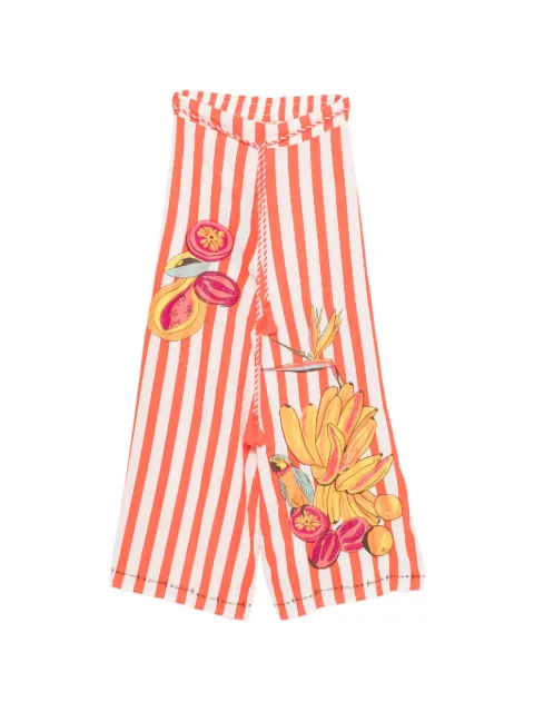 FARM Rio striped palazzo pants Red 260431