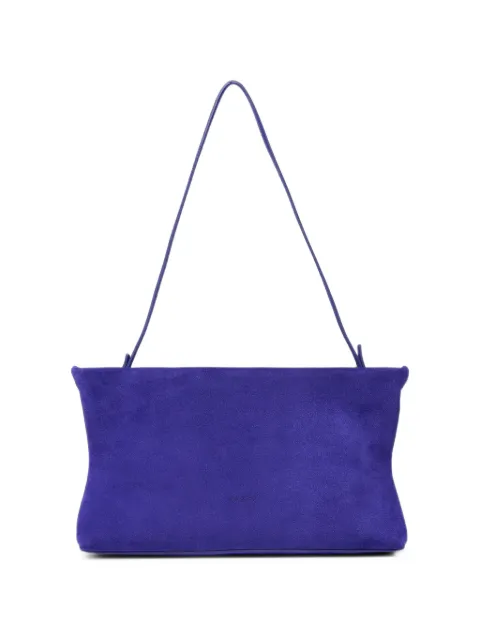 Marsèll Dipi suede logo-debossed shoulder bag Purple MB0482P024