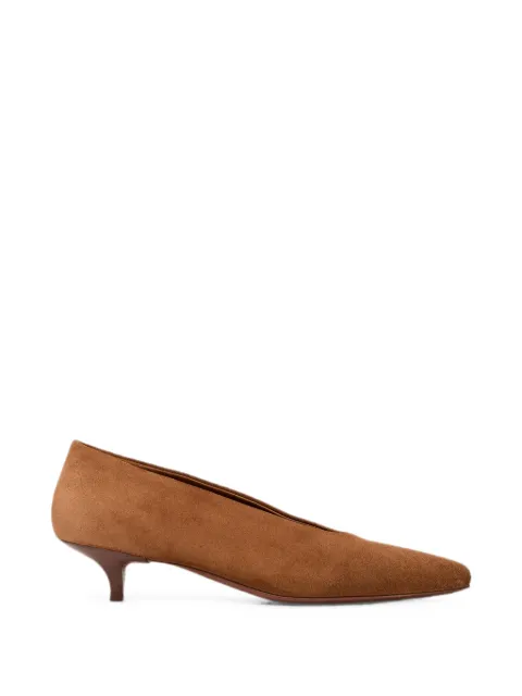Marsèll Longiforma suede pointed-toe pumps Brown MW8480P024