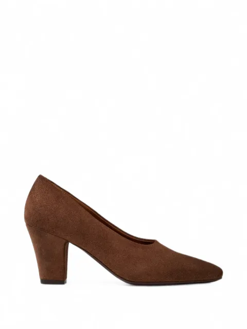 Marsèll Figura suede almond-toe pumps Brown MW8945P024