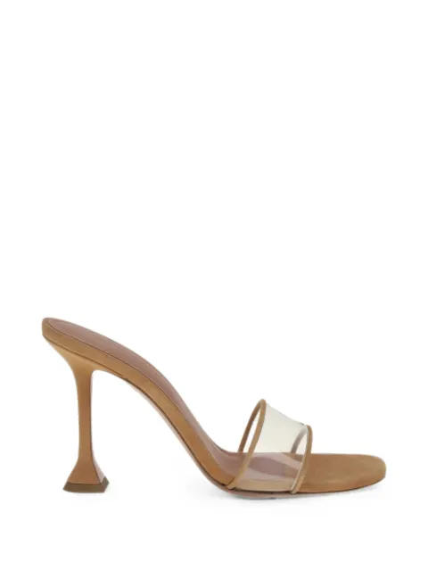 Amina Muaddi Andreea transparent-strap sandals White 17S366183AND