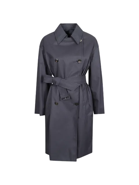 Max Mara double-breasted belted trench coat Blue 2616021041600