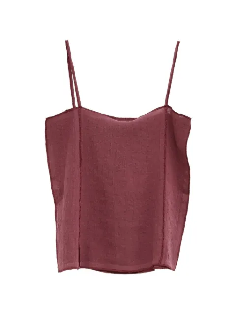 Baserange Shok exposed-seam camisole top Purple TOSHCLAW26